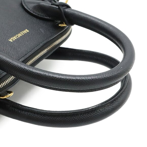BALENCIAGA Black Leather Shoulder Bag - Picture 5 of 9